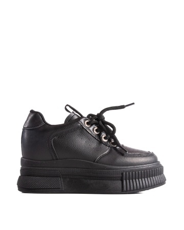 Sneakers dama negri cu platforma 7795 - Img 5