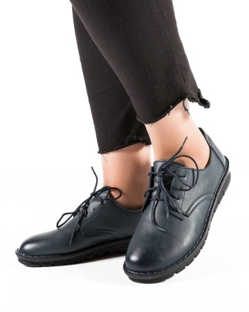 Pantofi dama Bleumarin din Piele Ecologica Masin