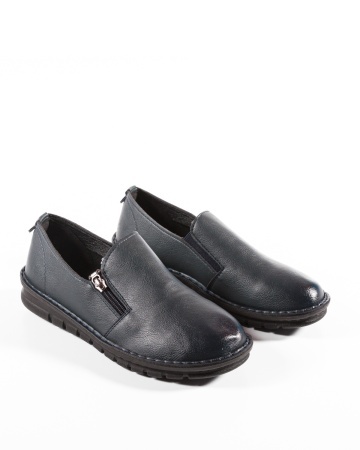 Pantofi dama bleumarin din Piele Ecologica Uaoo - Img 5