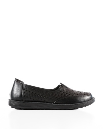 Pantofi dama casual Negri din Piele Ecologica Doo - Img 4