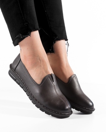 Pantofi dama Gri din Piele Ecologica Tinf - Img 3