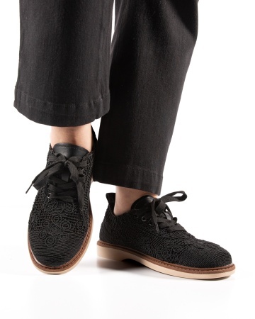 Pantofi dama Negri din Material texil dantelat Ecologic Van - Img 2