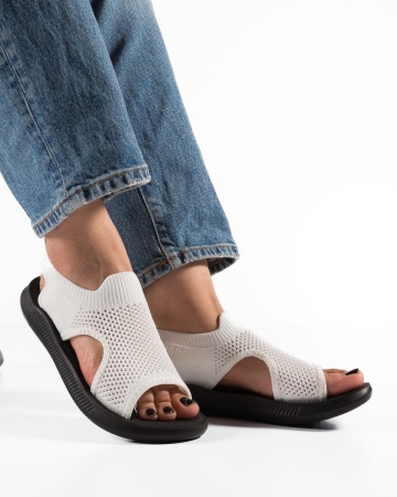 Sandale dama Albe din material textil EOIU
