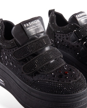 Sneakers dama negri cu platforma 6853 - Img 6