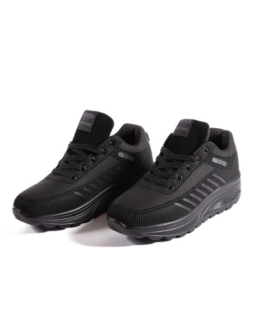 Sneakers dama negri din piele ecologica C20