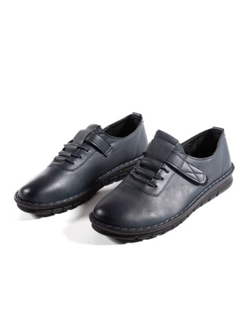 Pantofi dama casual bleumarin din piele ecologica D2506