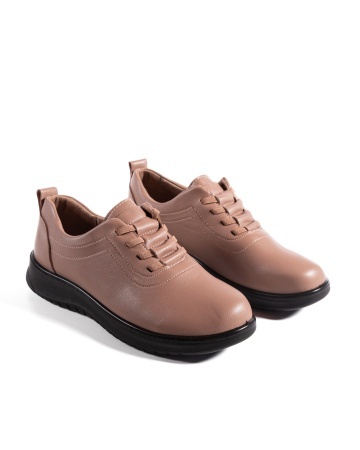 Pantofi dama casual camel din piele ecologica T521