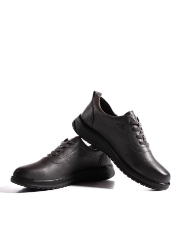 Pantofi dama casual gri din piele ecologica T521 - Img 5