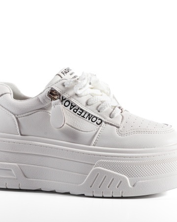 Sneakers dama cu platforma Albi din Piele Ecologica Paca - Img 6