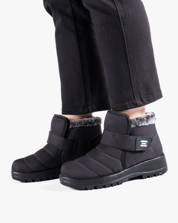 Cizme dama imblanite negru din fas 753-1