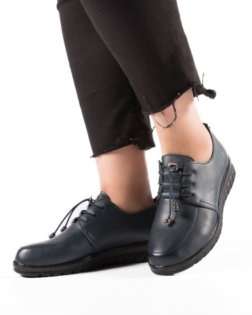 Pantofi dama Bleumarin din Piele Ecologica Yah - Img 4