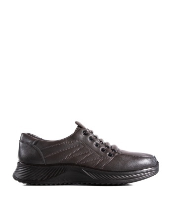 Pantofi dama casual gri din piele ecologica J01 - Img 4