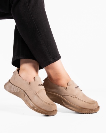 Pantofi dama casual kaki din piele ecologica J65-8 - Img 2