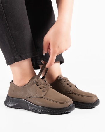 Pantofi dama casual verzi din piele ecologica J63-16 - Img 4
