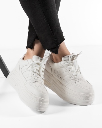 Sneakers dama cu platforma Albi din Piele Ecologica Pmal - Img 4