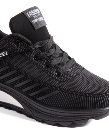 Sneakers dama negri cu alb din piele ecologica C20 - Img 5