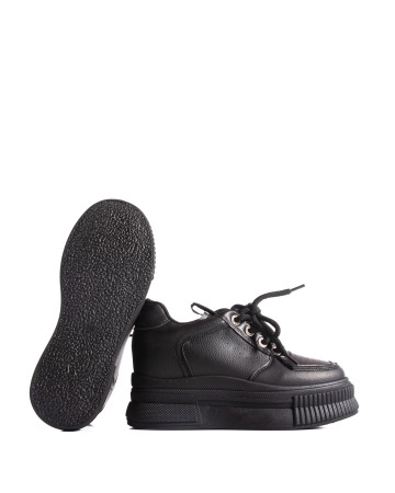 Sneakers dama negri cu platforma 7795 - Img 6