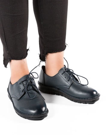 Pantofi dama Bleumarin din Piele Ecologica Masin - Img 2