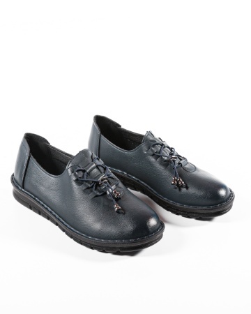 Pantofi dama Bleumarin din Piele Ecologica Uxon - Img 4
