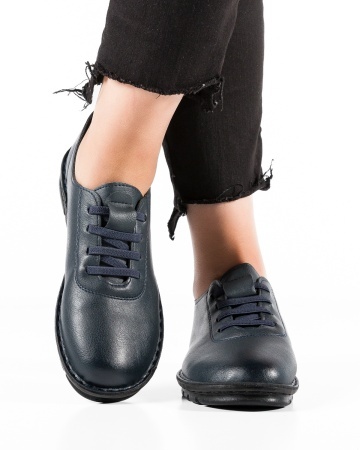 Pantofi dama Bleumarin din Piele Ecologica Woc - Img 3