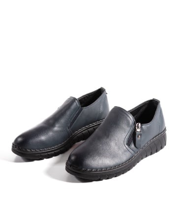 Pantofi dama casual bleumarin din piele ecologica 3215 - Img 6