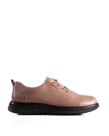 Pantofi dama casual camel din piele ecologica T521 - Img 5