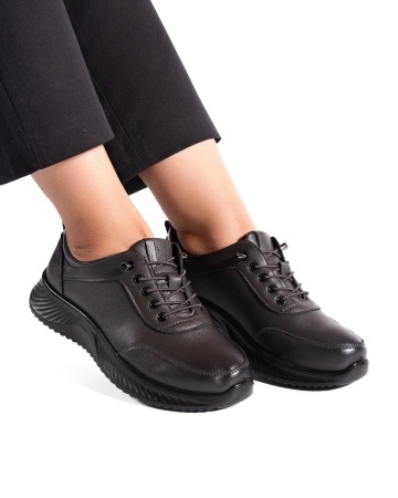 Pantofi dama casual gri din piele ecologica J03 - Img 2