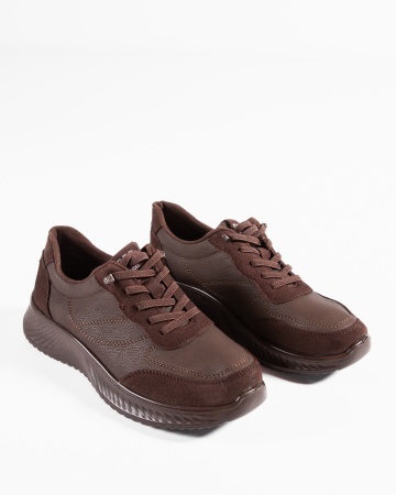 Pantofi dama casual maro din piele ecologica J62-26 - Img 2