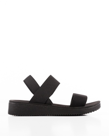 Sandale dama Negre cu Barete elastice Mann - Img 4