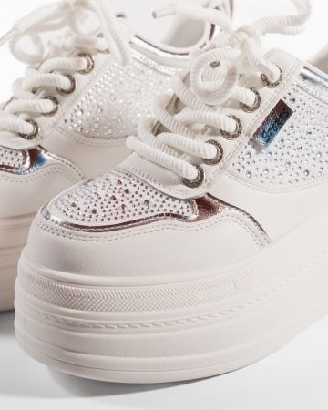 Sneakers dama Albi cu platforma din Piele Ecologica Pio - Img 6