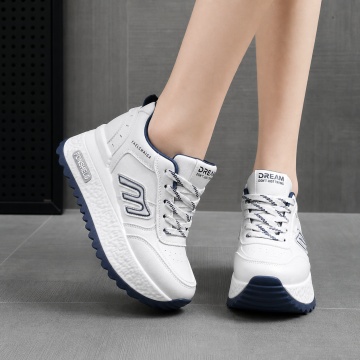 Sneakers dama cu platforma Albastri din piele Ecologica Plot