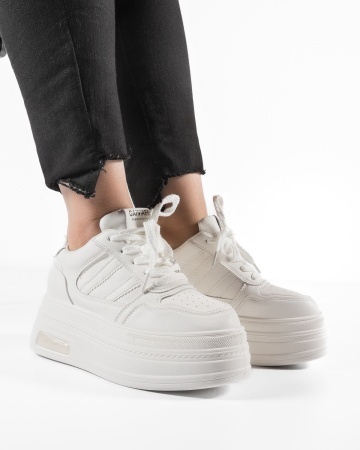 Sneakers dama cu platforma Albi din Piele Ecologica Pmal