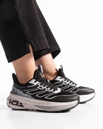 Sneakers dama Negri Albi din textil Alijo