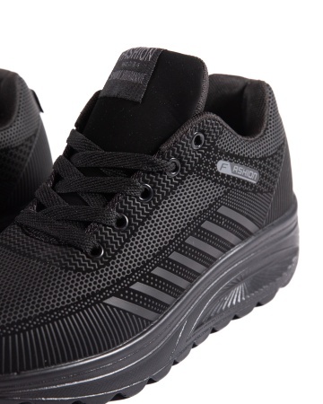 Sneakers dama negri din piele ecologica C20 - Img 6