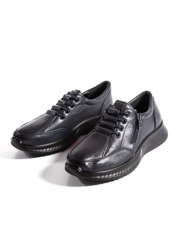Pantofi dama casual bleumarin din piele ecologica J12 - Img 5