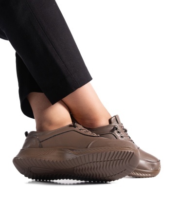 Pantofi dama casual kaki din piele ecologica J03 - Img 3