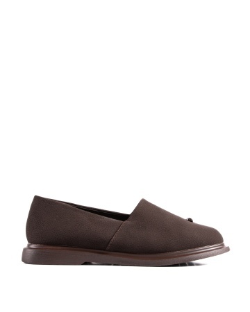Pantofi dama casual maro inchis din piele ecologica LF01-2 - Img 5