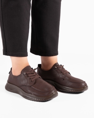 Pantofi dama casual mov din piele ecologica J63-26 - Img 2