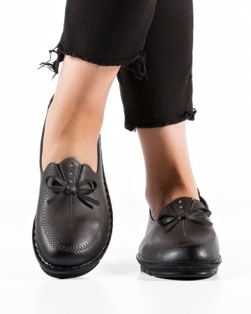 Pantofi dama Gri din Piele Ecologica Miun - Img 3