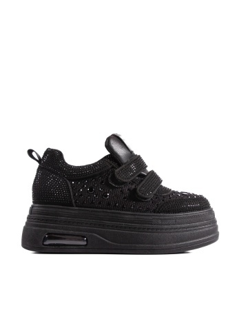 Sneakers dama negri cu platforma 6853 - Img 4