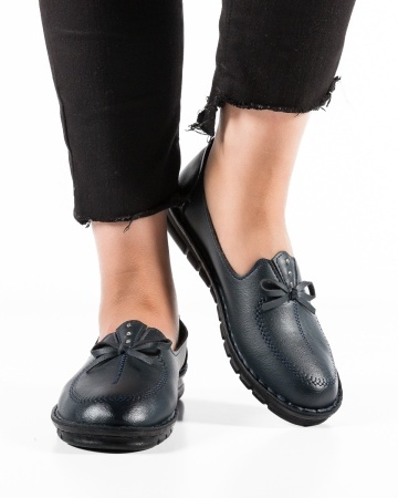Pantofi dama Bleumarin din Piele Ecologica Miun - Img 2