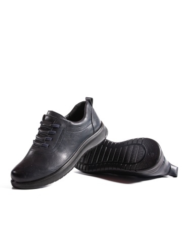 Pantofi dama casual bleumarin din piele ecologica T521 - Img 8