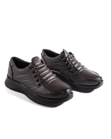 Pantofi dama casual gri din piele ecologica J01 - Img 5