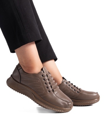Pantofi dama casual kaki din piele ecologica J01 - Img 2