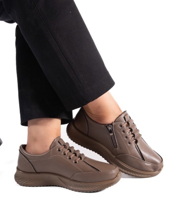 Pantofi dama casual kaki din piele ecologica J12 - Img 4
