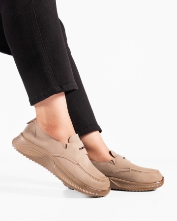 Pantofi dama casual kaki din piele ecologica J65-8 - Img 3