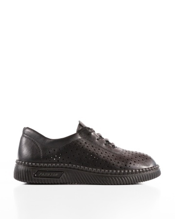 Pantofi dama casual Negri din Piele Ecologica Dtt - Img 5