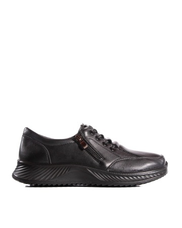 Pantofi dama casual negri din piele ecologica J12 - Img 5