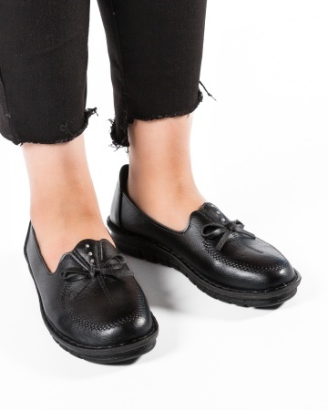 Pantofi dama Negri din Piele Ecologica Miun - Img 2