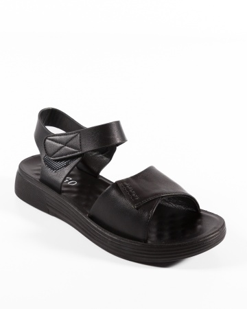 Sandale dama Negre din Piele Ecologica Jiz - Img 5